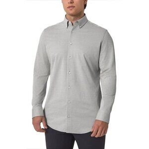 NEW Modern Ambition Men's XL Standard-Fit Knit Shirt Button Down Houndstooth